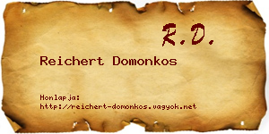 Reichert Domonkos névjegykártya